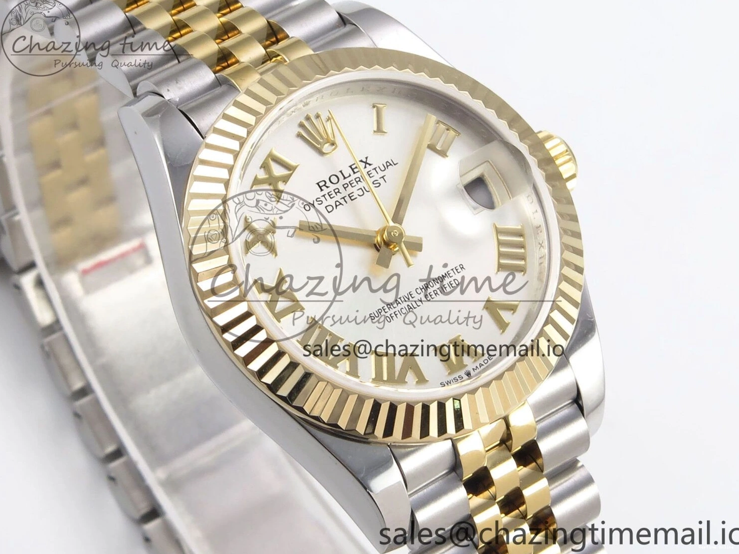 0102 Upgraded DateJust 31 278273 SS YG GMF 1:1 Best Edition 904L Steel Silver Roman Dial on Jubilee Bracelet A 1155